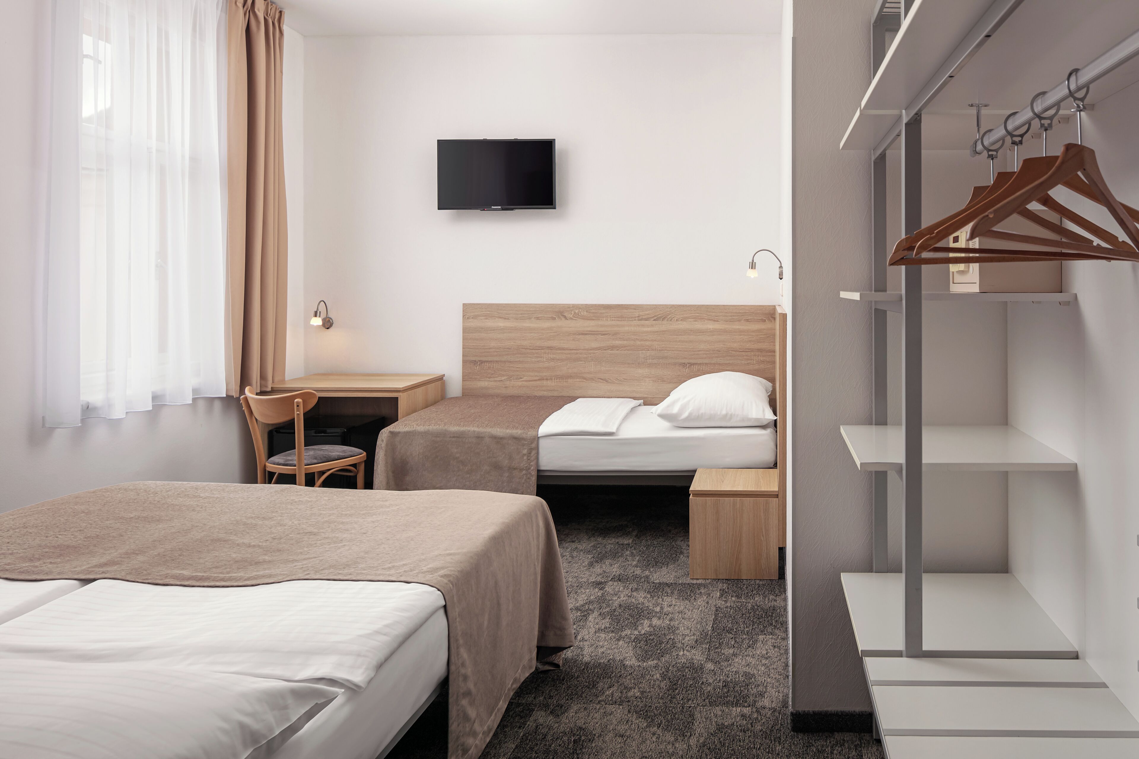 Standard Triple Room (Double with Extra bed) | In-room safe, desk, blackout drapes, soundproofing
