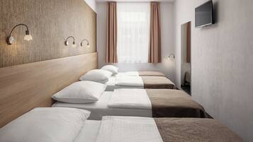 Standard Quadruple Room (Triple with Extra bed) | In-room safe, desk, blackout drapes, soundproofing