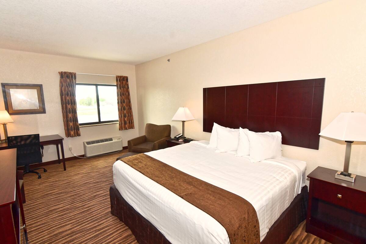 Studio, 1 King Bed, Non Smoking | Premium bedding, down comforters, pillowtop beds, in-room safe