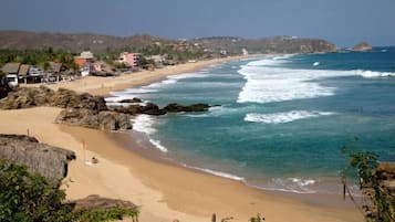 En la playa