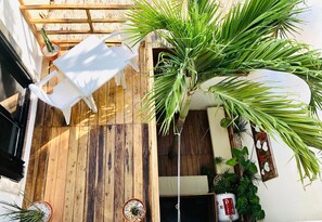 Quarto casal luxo, terraço | Terraço/pátio