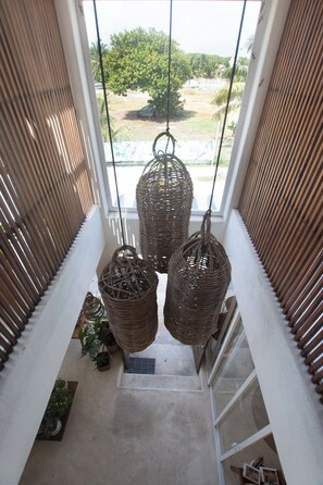 32-inch Smart TV with digital channels, TV, streaming services - Hotel Boutique Pachamama (Mahahual)