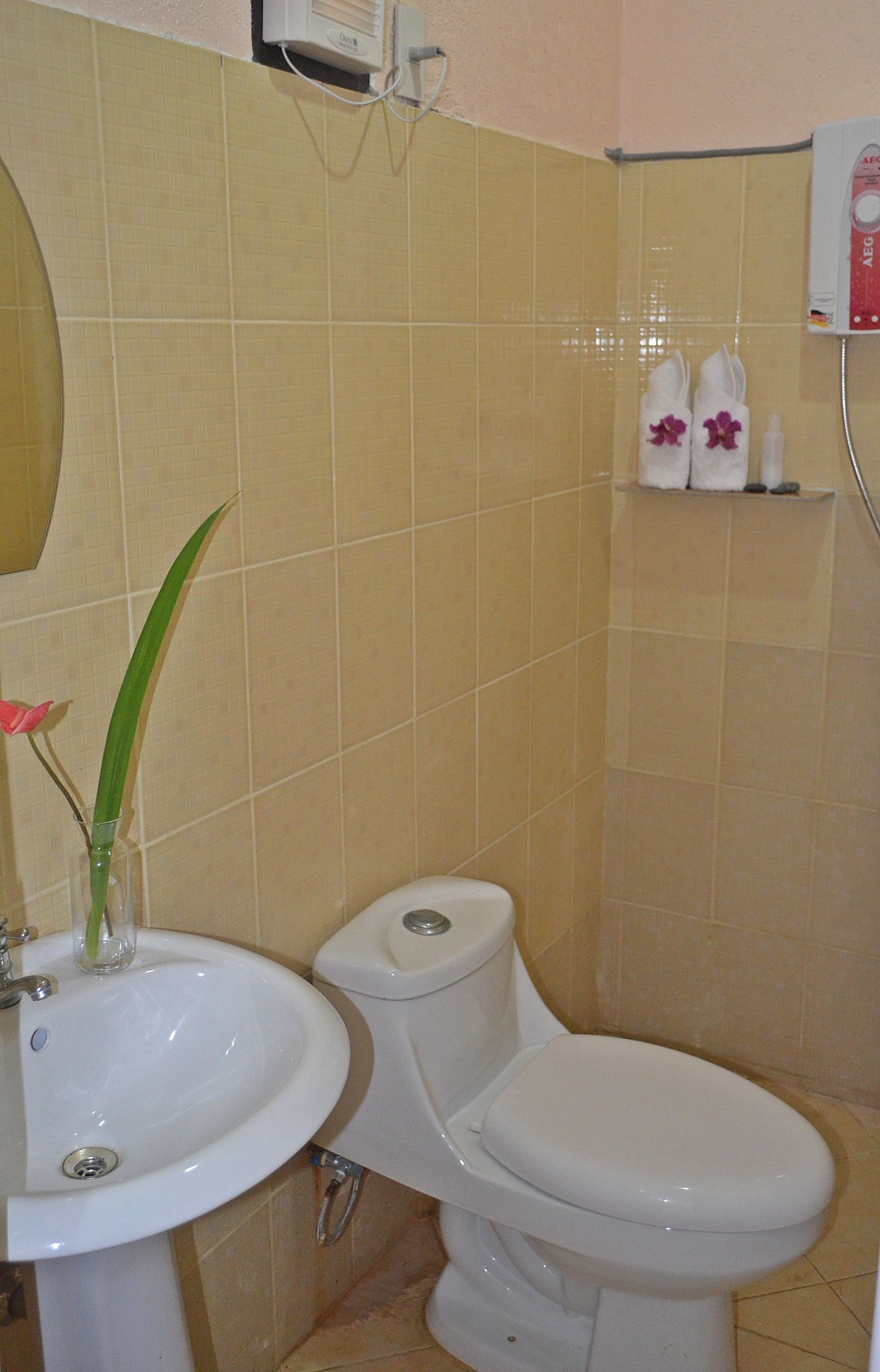 superior room | bathroom | shower, free toiletries, hair dryer, bidet
