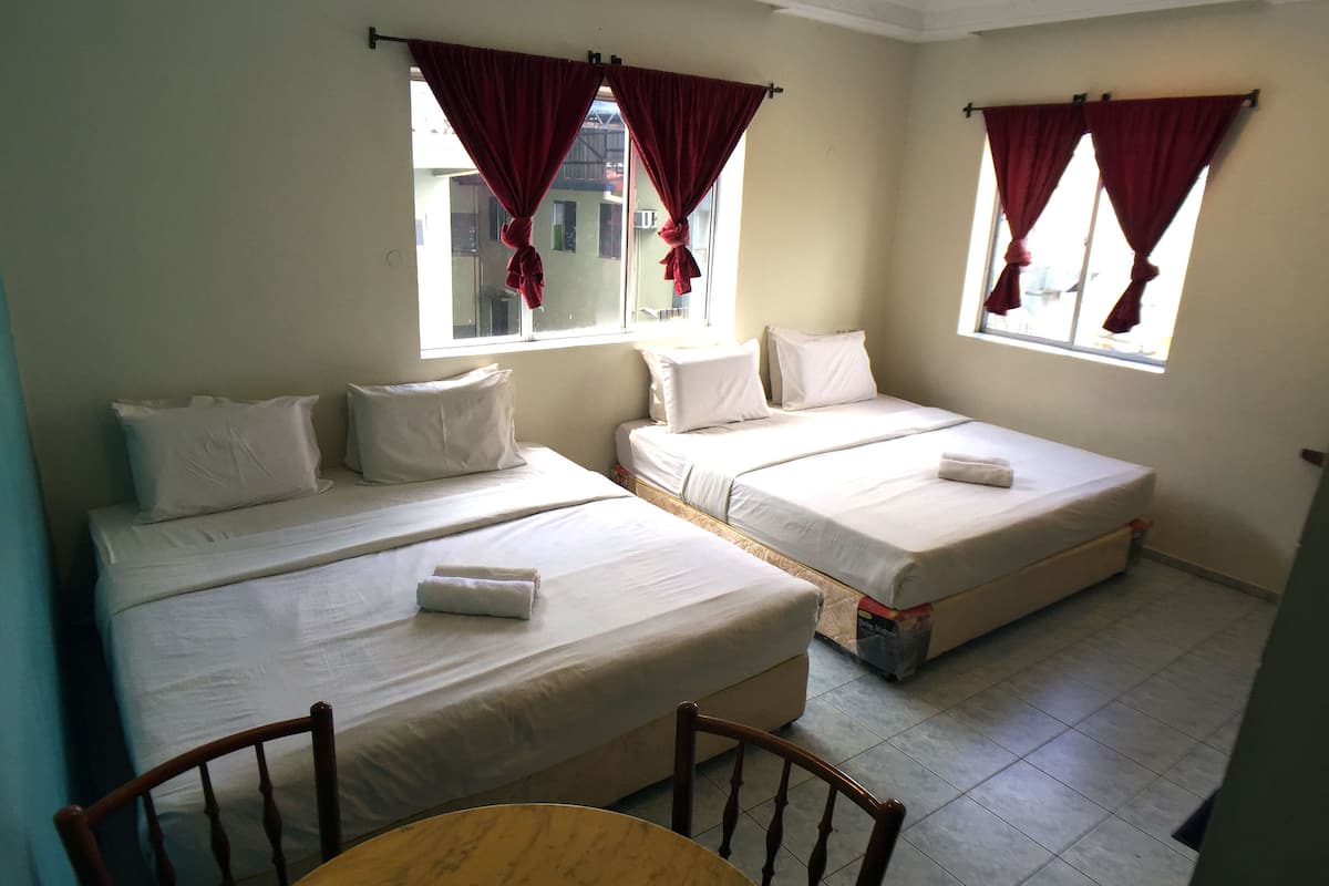 Desk, iron/ironing board, rollaway beds, free WiFi