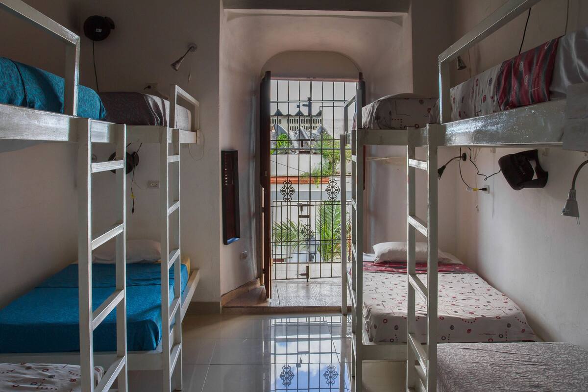 1 Bed in a Shared 8 Bed Dormitory, Shared Bathroom | Safe på rommet