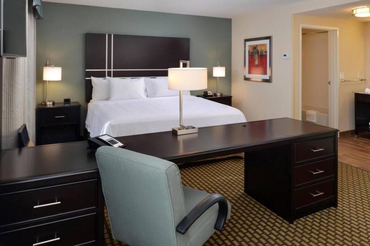 Blackout curtains, iron/ironing board, free WiFi, bed sheets