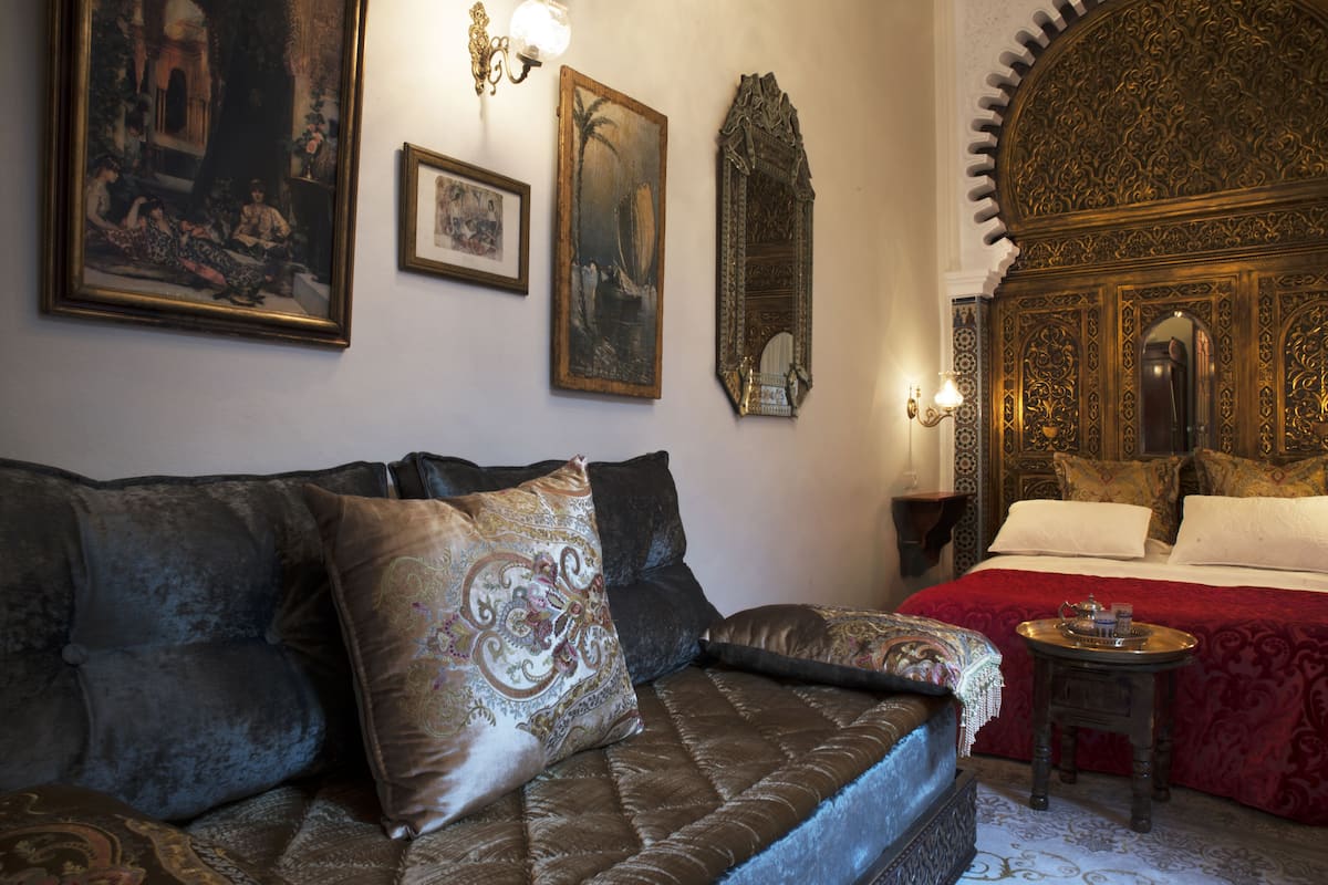 Double Room (Marrakech) | 1 bilik tidur, peralatan tempat tidur premium, peti besi dalam bilik 
