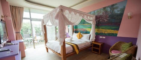 Superior Double Room, 1 Katil Kelamin (Double), Balcony, Tower | 1 bilik tidur, langsir/tirai gelap terus, Wi-fi percuma, cadar katil