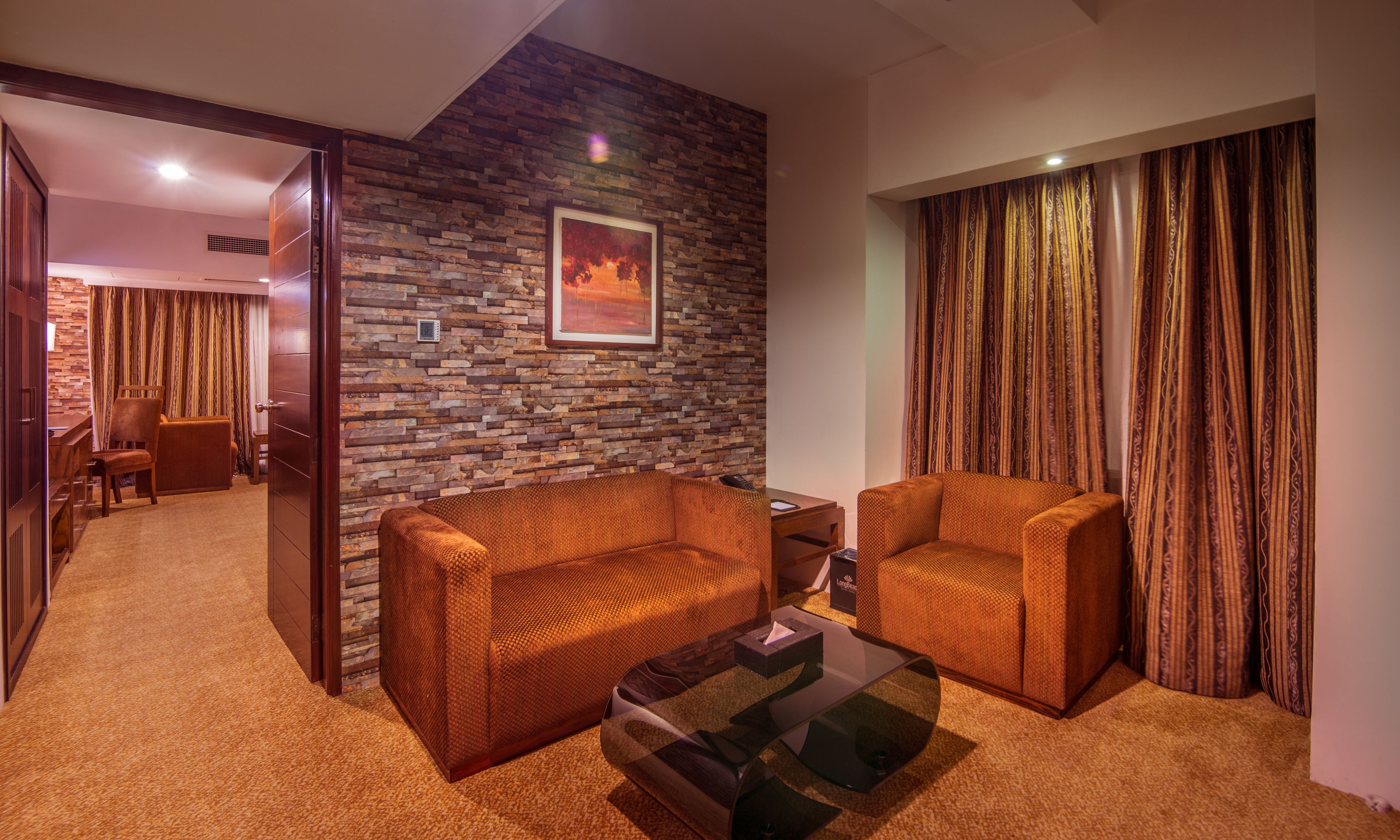 premium room | living area | led tv, ipod dock
