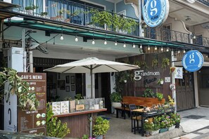 Voorkant van accommodatie