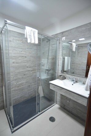 Free toiletries, hair dryer, bidet, towels