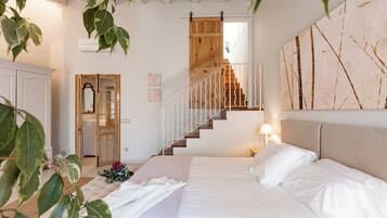 Suite (Rooftop) | 1 slaapkamer, luxe beddengoed, donsdekens, een kluis op de kamer