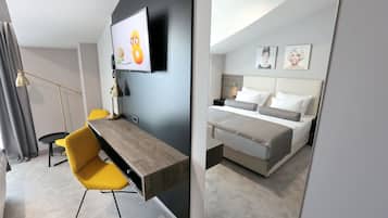 Habitación estándar doble | Minibar, caja fuerte, tabla de planchar con plancha y cunas (de pago)