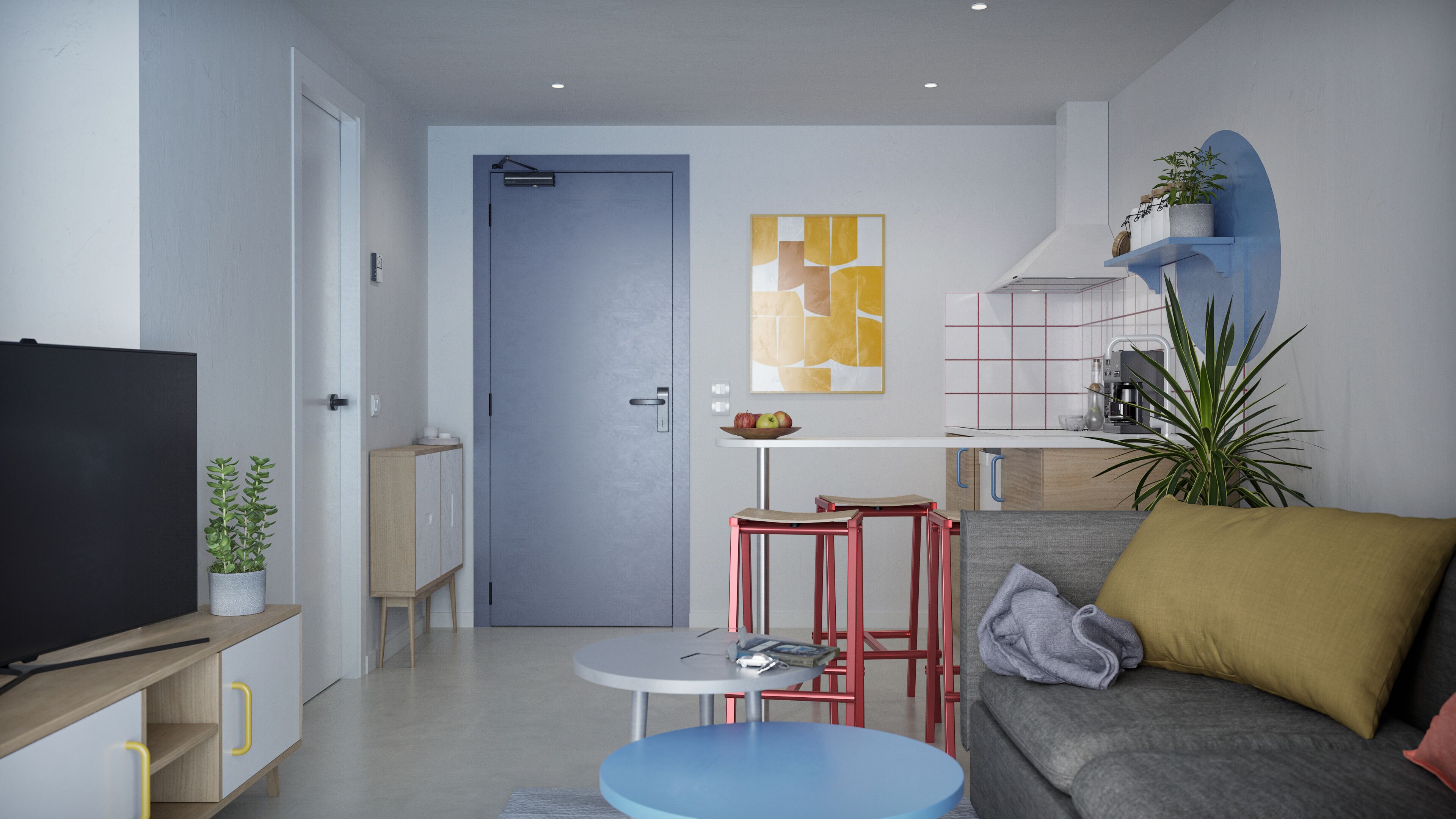  تلفزيون بشاشة مسطحة