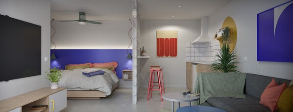 In-room safe, laptop workspace, free cribs/infant beds, free WiFi - Coral Star Hotel & Apartments (Sant Josep de sa Talaia)