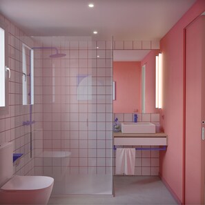 Shower, towels - Coral Star Hotel & Apartments (Sant Josep de sa Talaia)