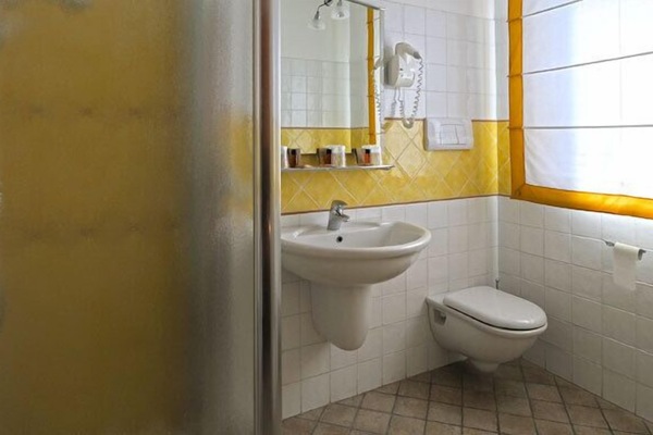 Shower, free toiletries, hair dryer, bidet