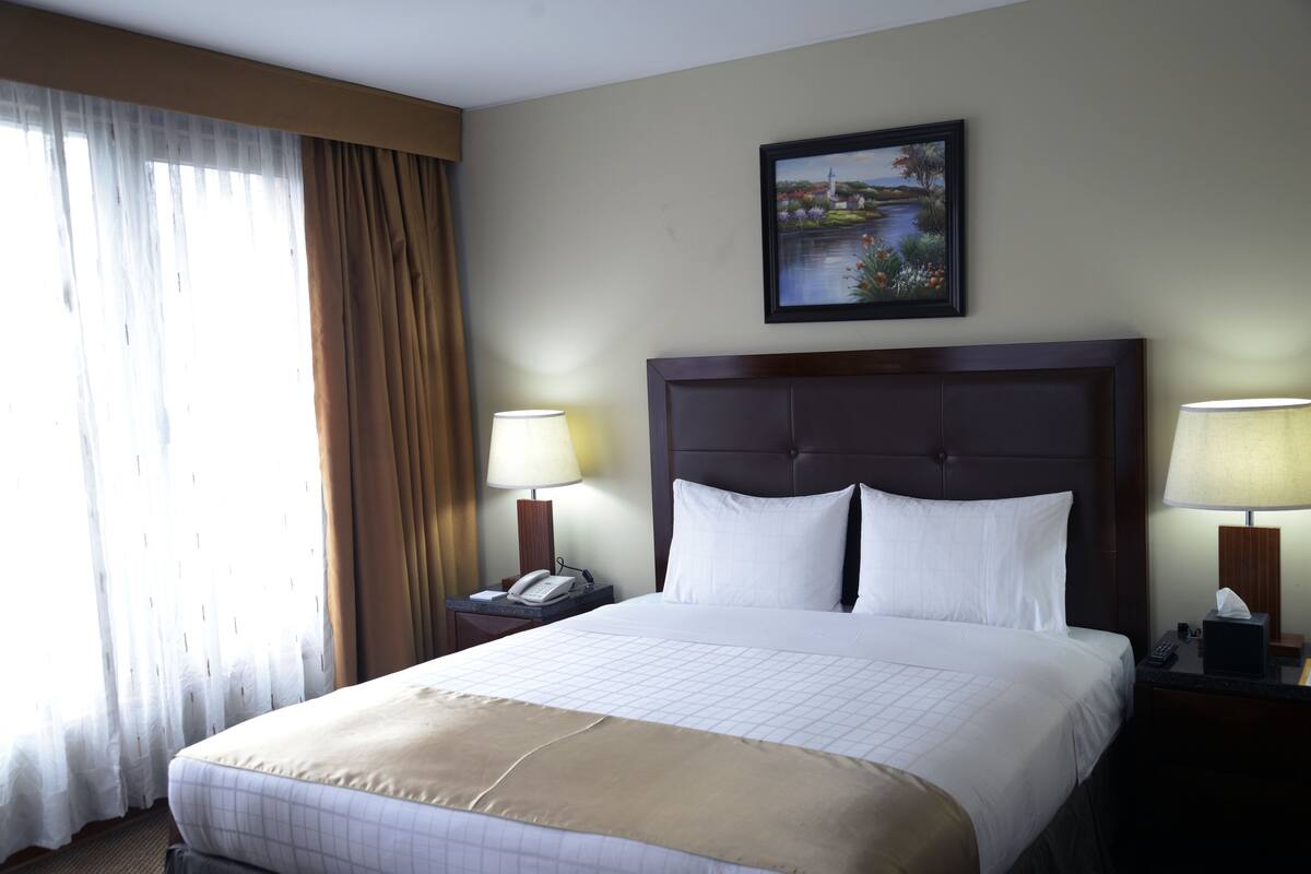 Minibar, in-room safe, desk, blackout curtains