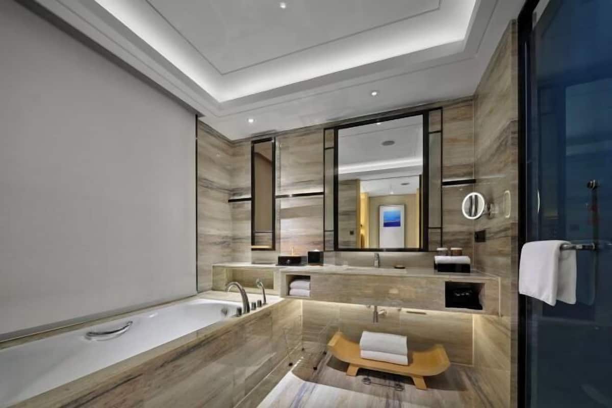 Kamar mandi | Bathtub dan shower terpisah dan pancuran hujan