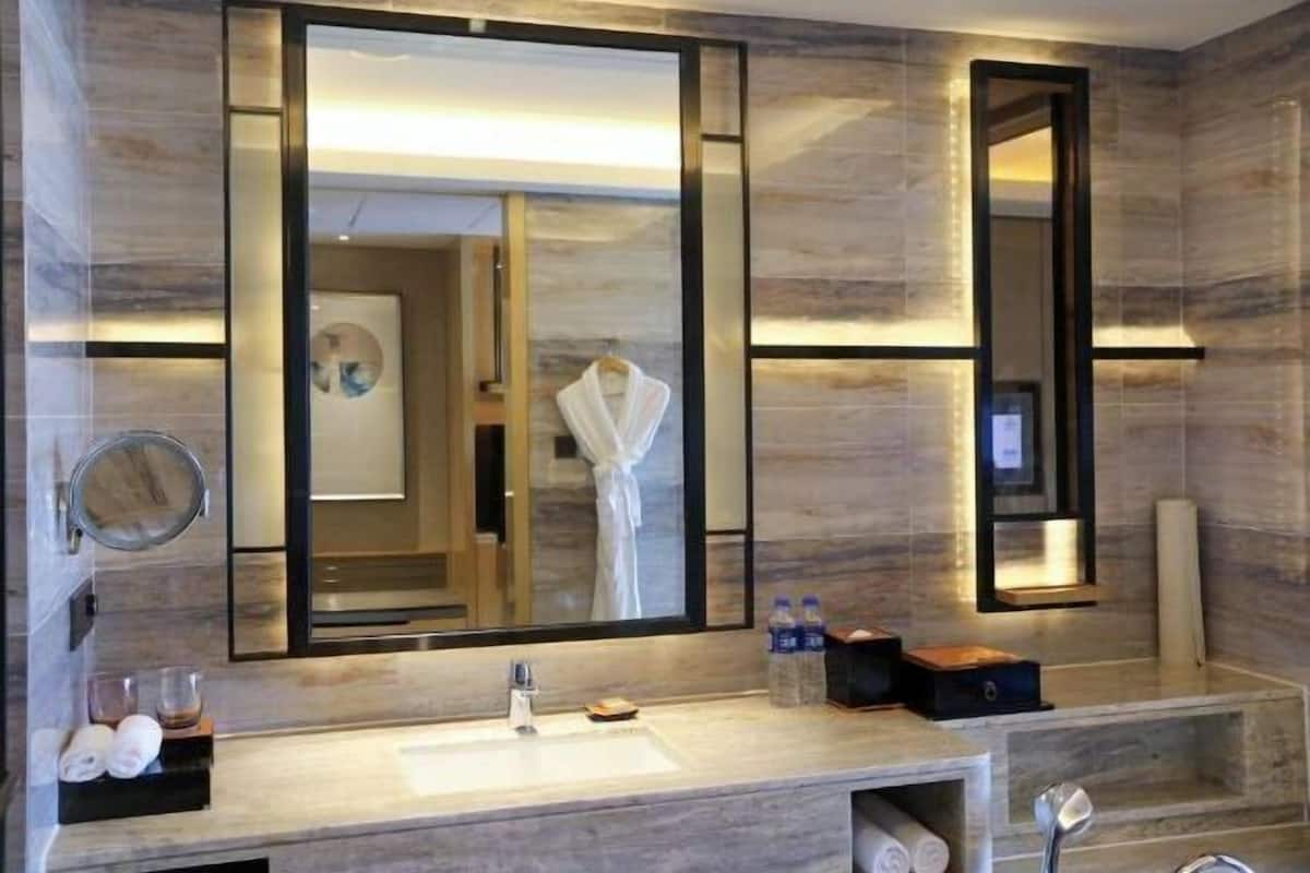Kamar mandi | Bathtub dan shower terpisah dan pancuran hujan