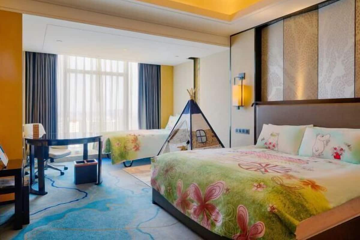 1 kamar tidur, seprai premium, minibar, dan brankas