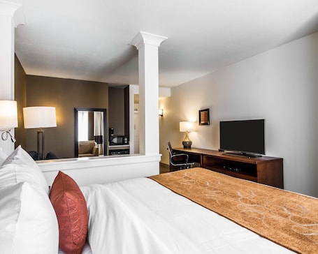 Desk, blackout drapes, iron/ironing board, free WiFi. Comfort Suites Woodland - Sacramento Airport