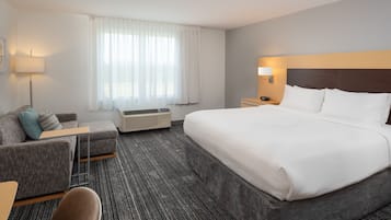 Desk, blackout curtains, iron/ironing board, free cots/infant beds