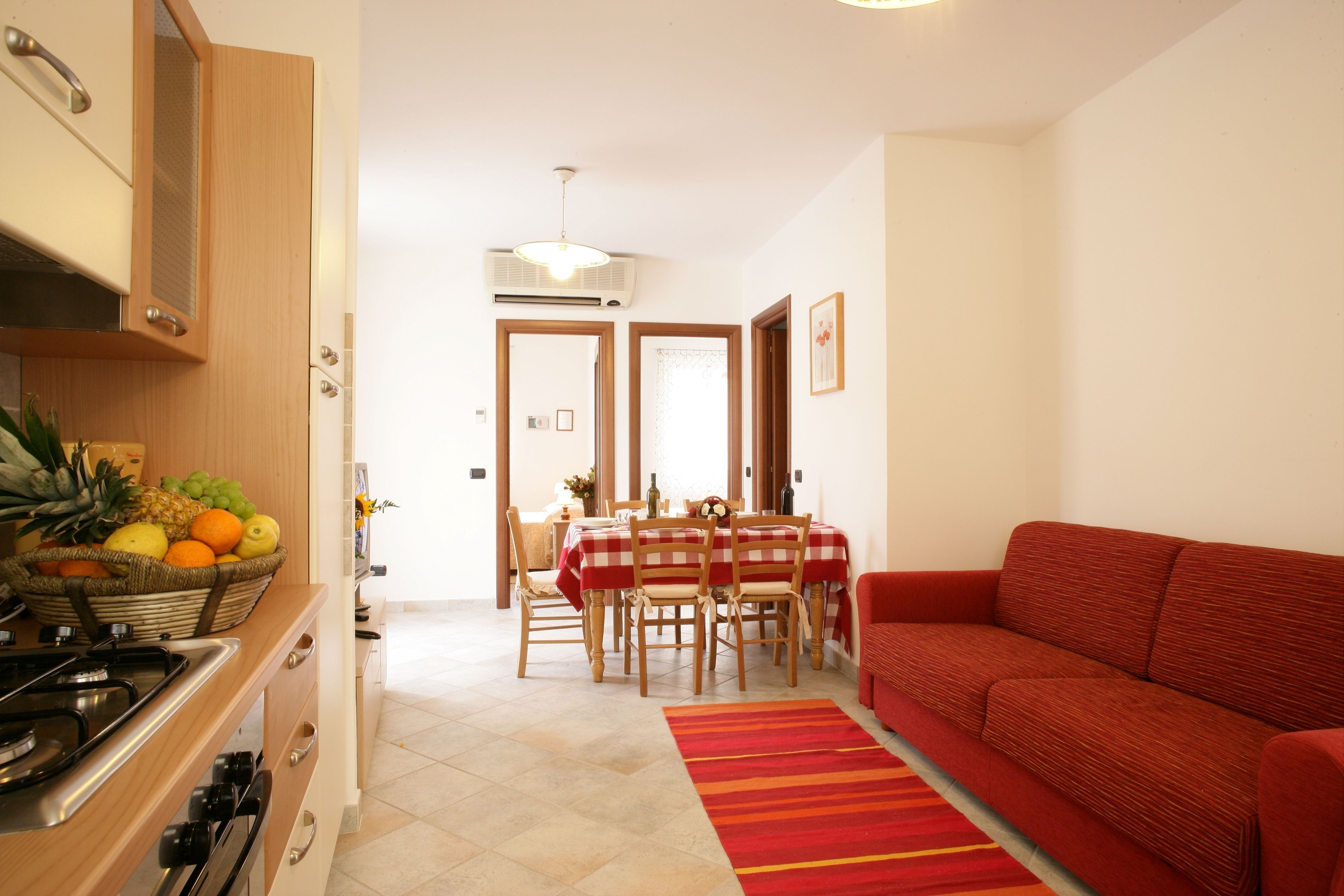 Apartamento, 2 habitaciones, balcón (Mimosa) | 2 dormitorios, sábanas de algodón egipcio, ropa de cama de alta calidad