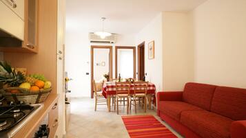 Lejlighed - 2 soveværelser - balkon (Mimosa) | 2 soveværelser, egyptiske bomuldslagner, premium-sengetøj