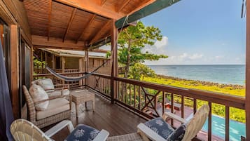 Premium studio suite, uitzicht op zee | Terras