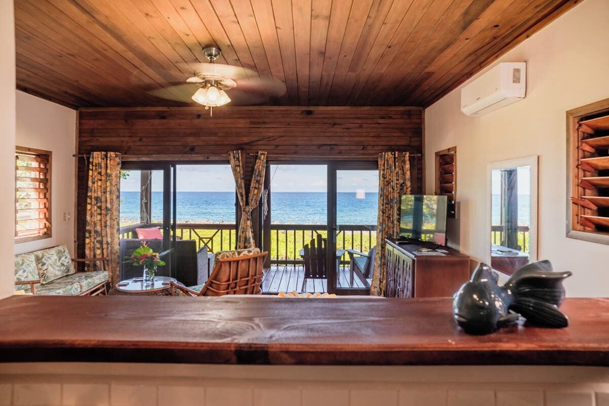 Oak Ridge Suite - Premium Studio, 2 Double Beds, Oceanview, Ground Floor Unit | Hochwertige Bettwaren, Zimmersafe, individuell dekoriert