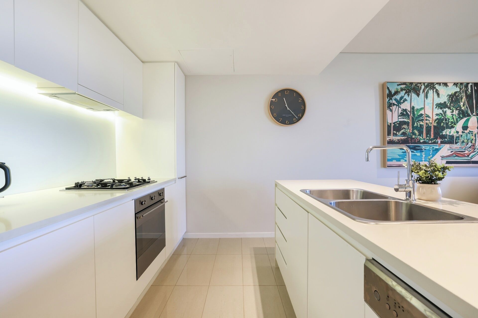 Executive Apartment, 2 Bedrooms, Lagoon View, Beachfront | Private kitchen | Full-size fridge, microwave, stovetop, dishwasher