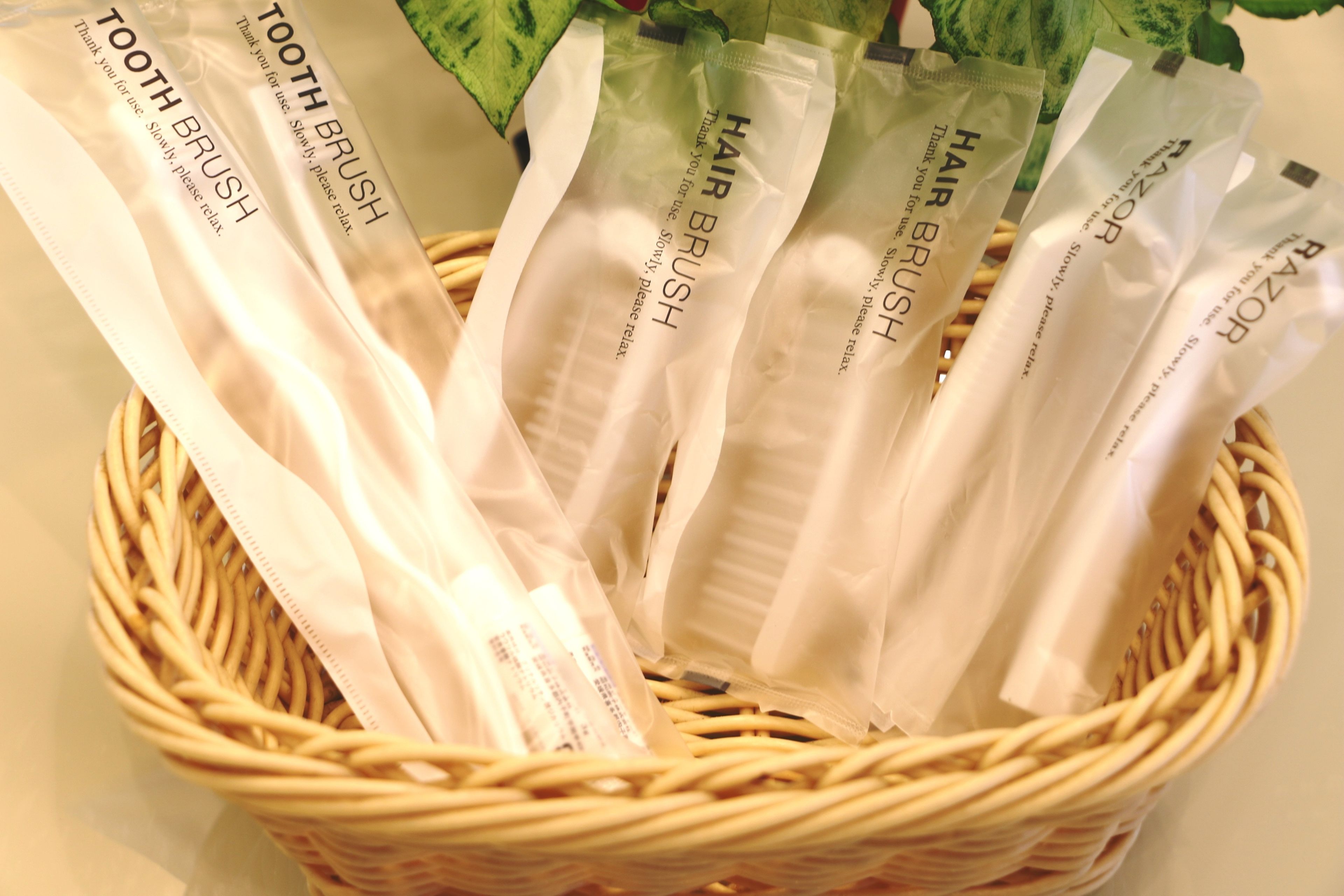 combined shower/bathtub, free toiletries, hair dryer, slippers