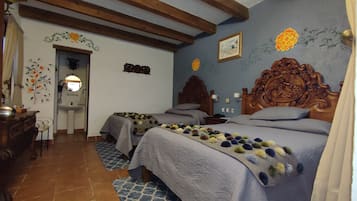 Standard Room, 2 Double Beds | In-room safe, iron/ironing board, free WiFi