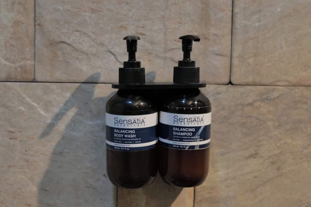 free toiletries, hair dryer, bathrobes, slippers