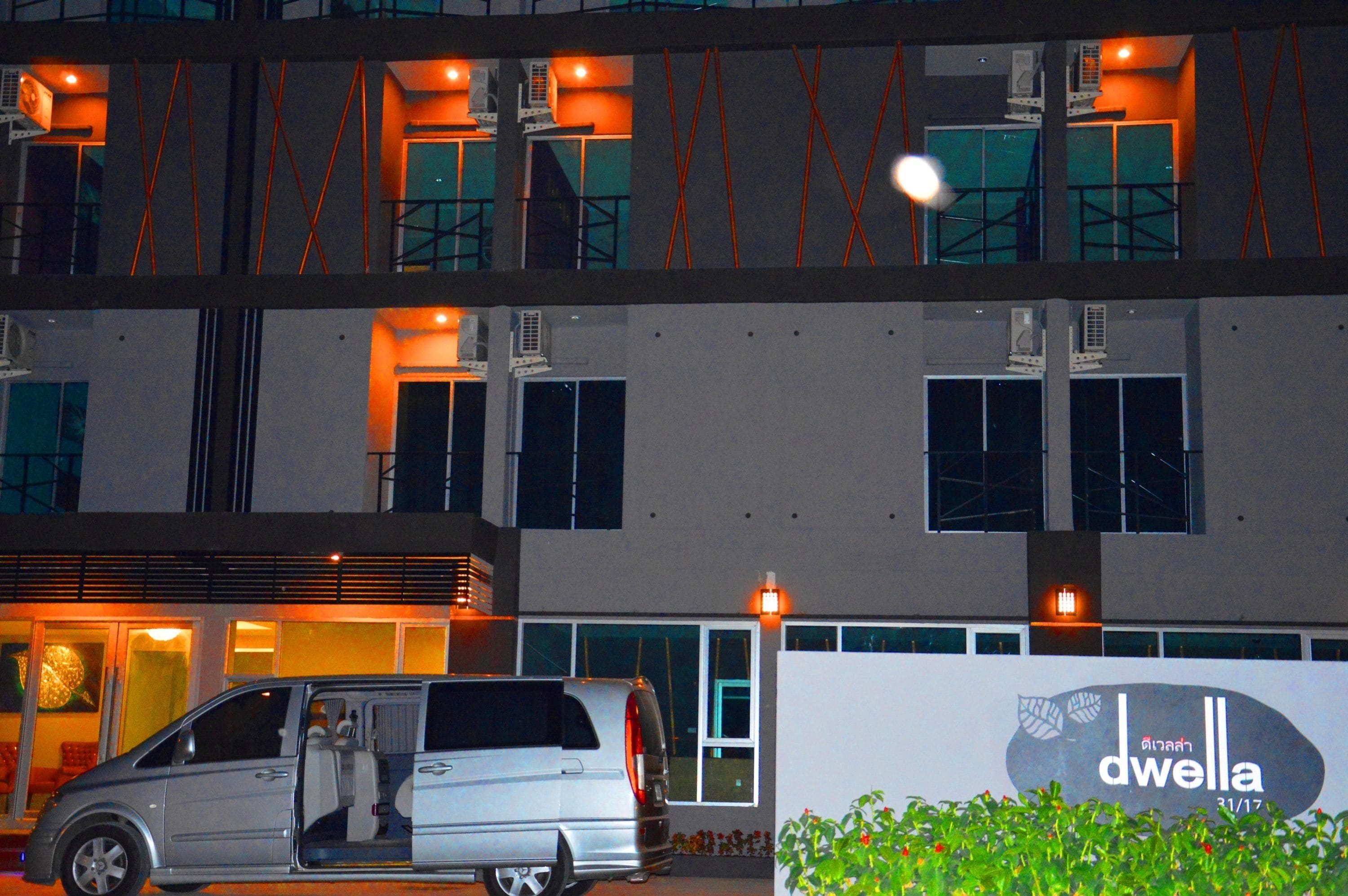 front of property – evening/night