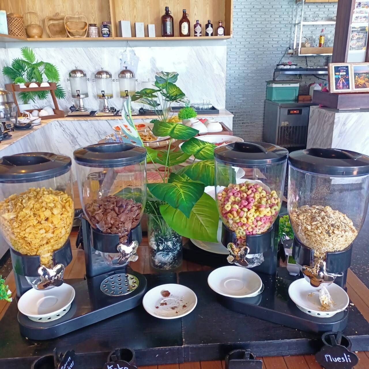Daily buffet breakfast for a fee