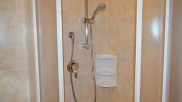 Double or Twin Room, Patio (Gialla) | Bathroom shower