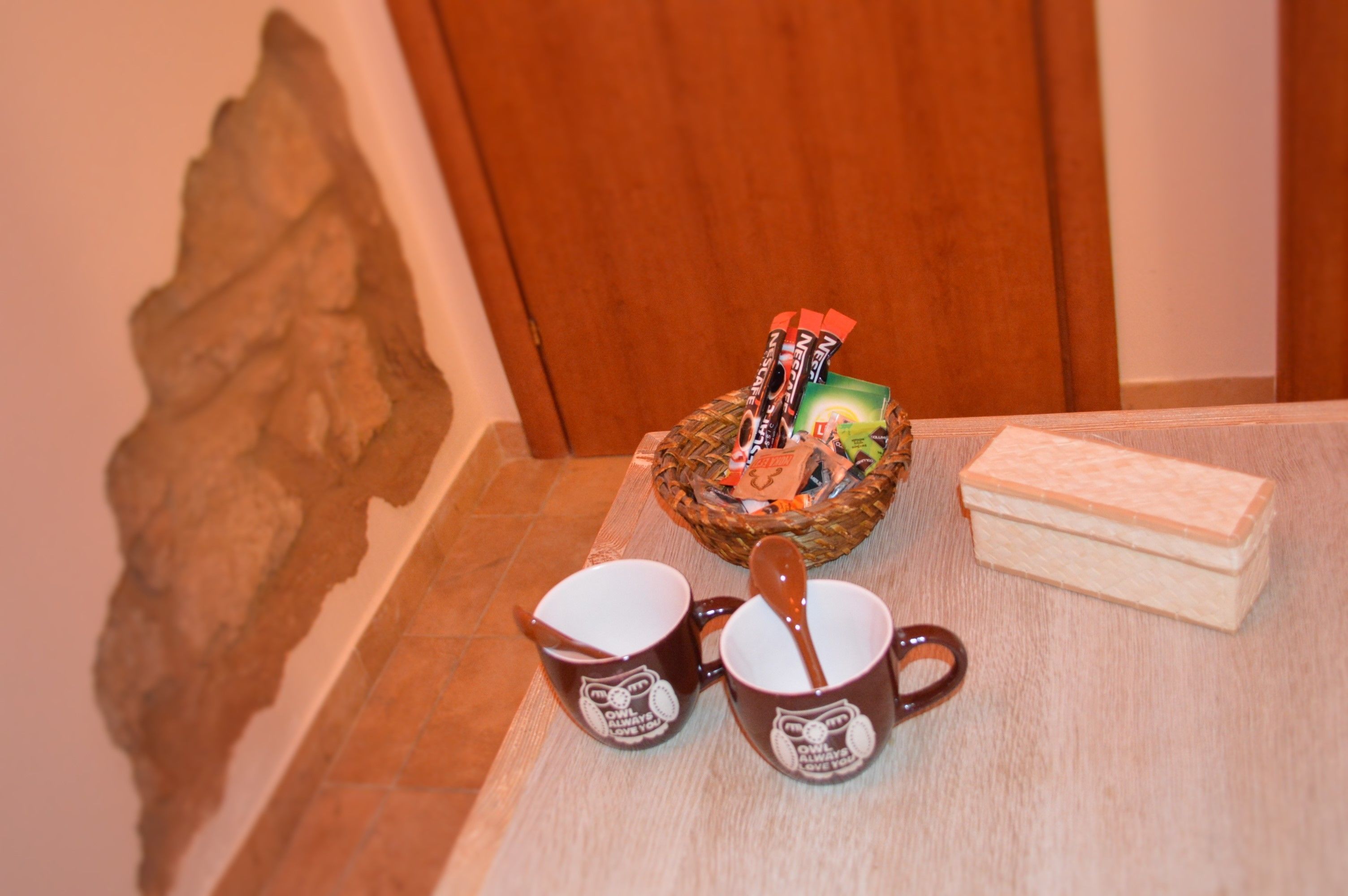 Kamer, 1 twee- of 2 eenpersoonsbedden, patio (Gialla) | Koffie en/of koffiezetapparaat