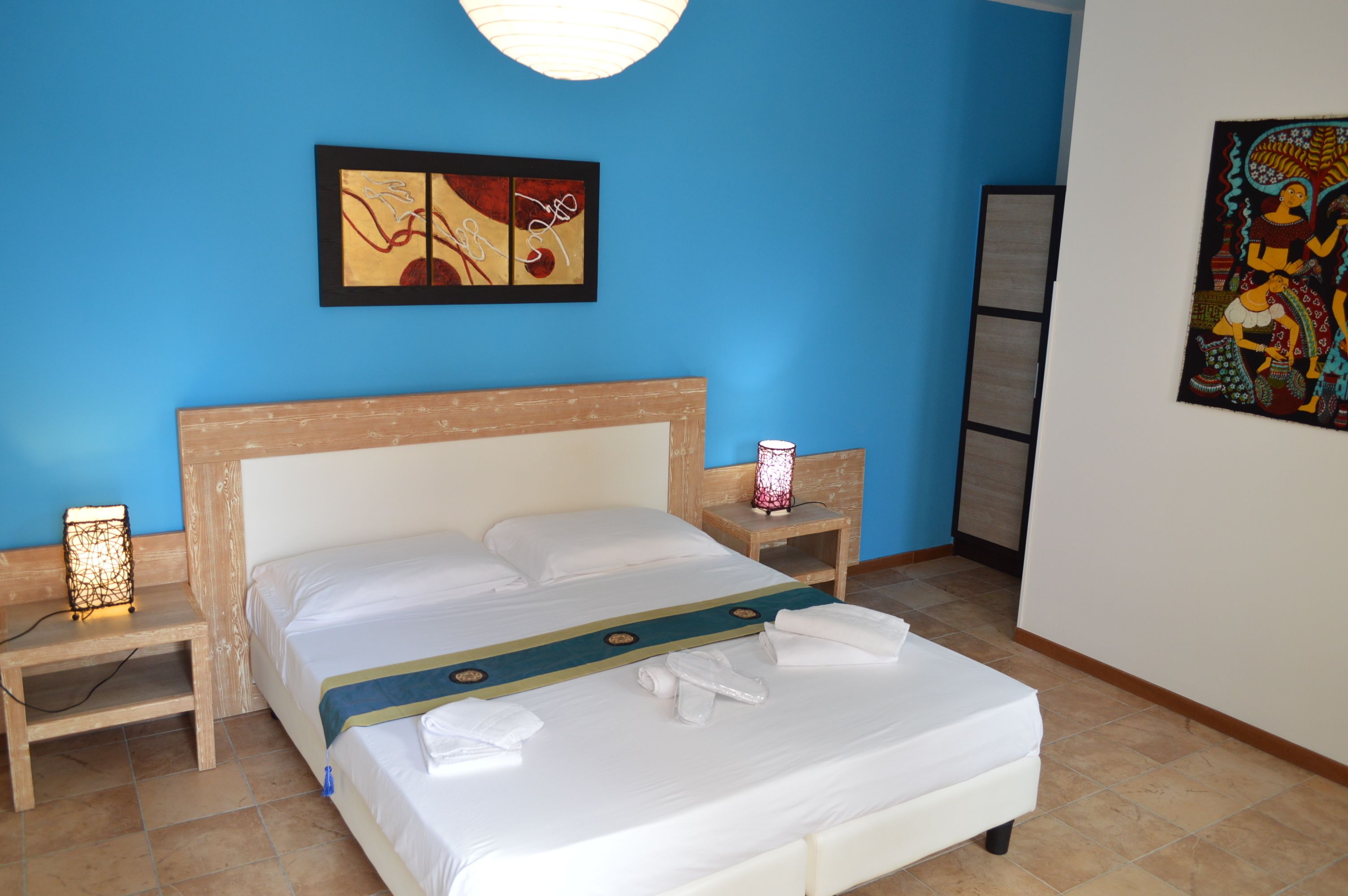Double or Twin Room, Patio (Turchese) | 1 bedroom, minibar, desk, soundproofing