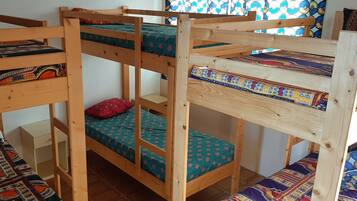 Economy Shared Dormitory, Mixed Dorm, Courtyard View | 1 bedroom, minibar, individually decorated, blackout curtains