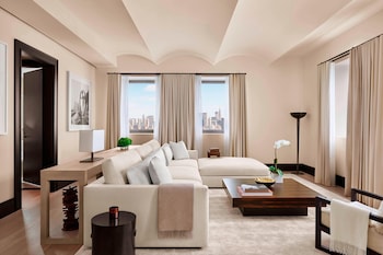 Suite (Penthouse) | Living area | 48-inch Smart TV with cable channels, TV, Netflix at The New York EDITION