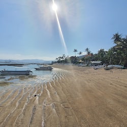 On the beach