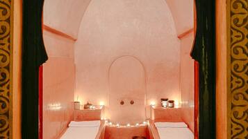 Turkish bath/hammam, body treatments, body wraps, body scrubs, facials