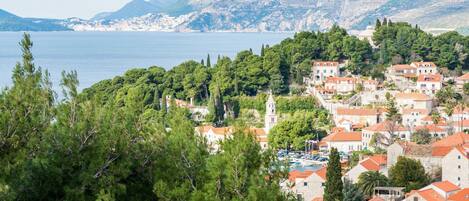 Estúdio superior, sacada, vista para o mar | Vista da sacada
