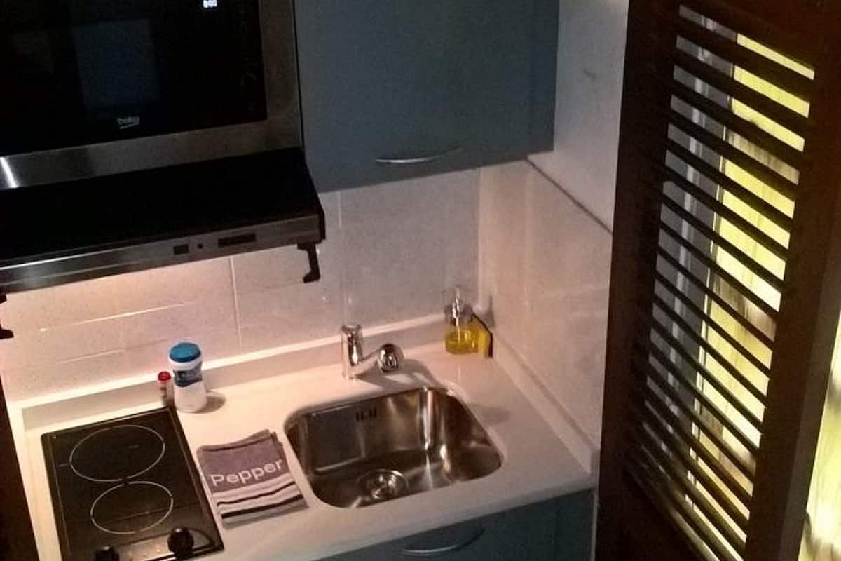 classic duplex, garden area | private kitchen | fridge, microwave, stovetop, electric kettle