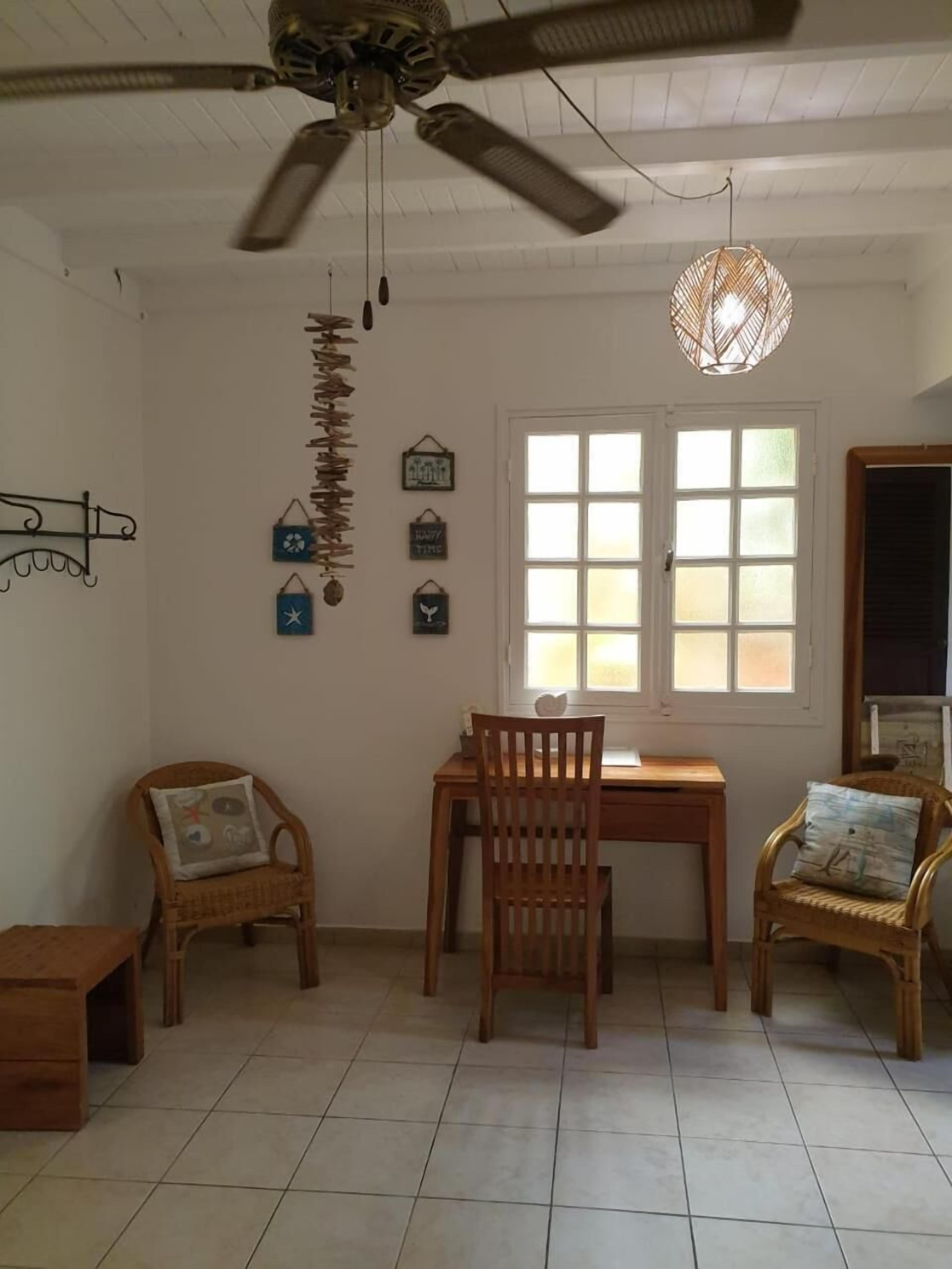 classic duplex, garden area | in-room safe, desk, soundproofing, iron/ironing board