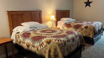 Double Room | Memory foam beds, desk, laptop workspace, iron/ironing board
