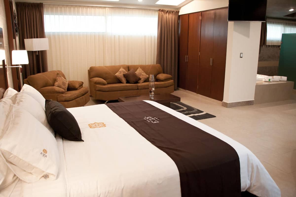 Luxe beddengoed, een minibar met enkele gratis items