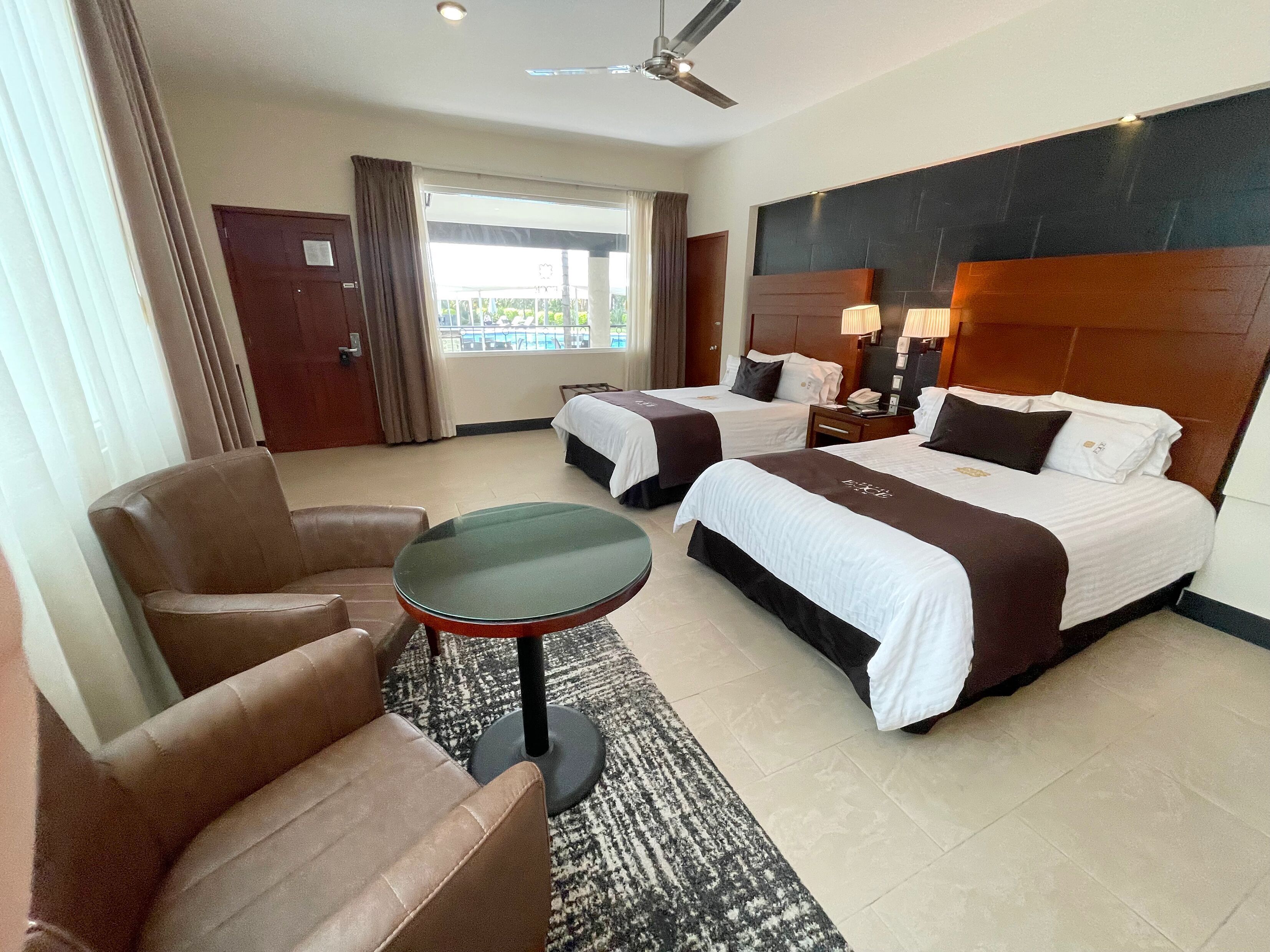 Premium bedding, free minibar items, in-room safe, desk